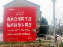 冷水江墙体广告在乡镇、农村市场的媒体优势
