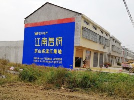 冷水江农村墙体广告在不同形式上面展现的不同特色