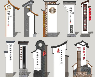 冷水江美丽乡村标识标牌有哪些分类？